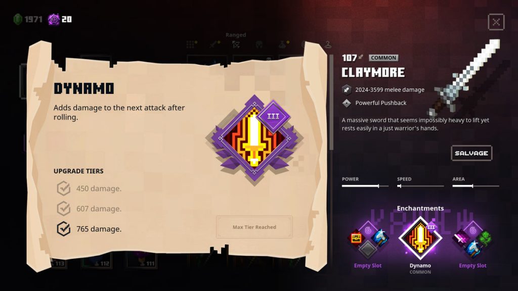 Dynamoc enchantment in Minecraft Dungeons  screenshot