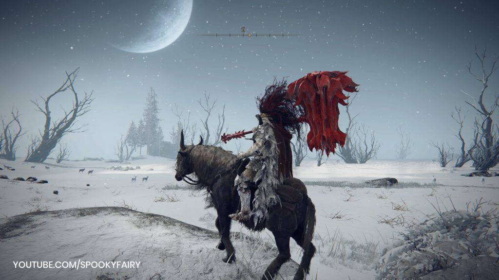 Elden Ring snowy area of the map, screenshot