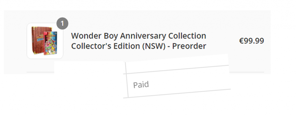 Wonder Boy Anniversary Collection Collector's Edition for Nintendo Switch pre-ordered